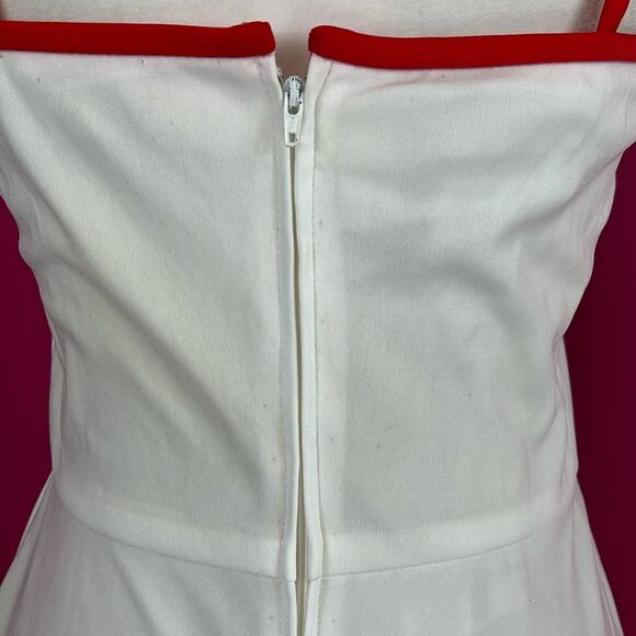 Vintage 70s Alfred Shaheen graphic print red flower maxi dress, 8 - Picture 10 of 11